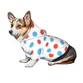 thumbnail image 6 of Bingfone Red Blue Polka Dots Dog Clothes Hoodie, Pet Winter Coat,Puppy Sweatshirts For Small Dogs Boy Girl,Suitable For All Breeds-Medium, 6 of 8