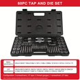 thumbnail image 1 of HLONK Tap And Die Set - 40pcs Bearing Steel Taps And Dies  Essential Threading Tool For Cutting External And Internal Threads  With Accessories, 1 of 7