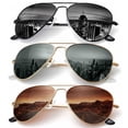 thumbnail image 2 of Classic Aviator Sunglasses for Men Women Driving Sun glasses Polarized Lens UV Blocking, 2 of 6