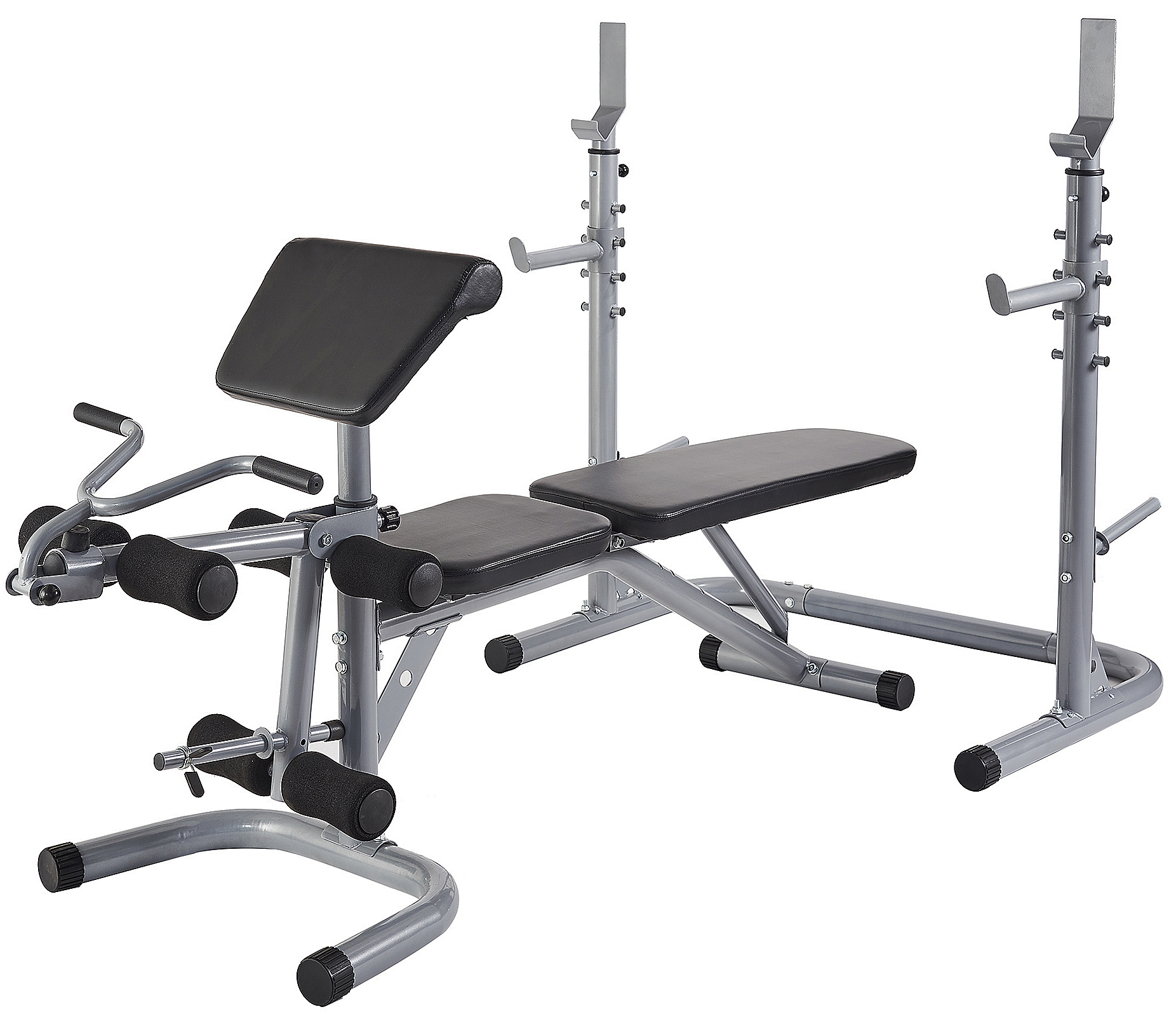 BalanceFromÂ&nbsp;RS 60 Multifunctional Workout StationÂ&nbsp;Adjustable Olympic Workout Bench with Squat Rack,Â&nbsp;Leg Extension, Preacher Curl, and Weight Storage, 800-Pound Capacity - image 5 of 6