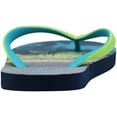 thumbnail image 6 of Norty Men's Casual Beach Pool Everyday Flip Flop Thong Sandal Shoe 41395-8D(M)US (Blue/Green Palm Trees), 6 of 7