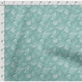 thumbnail image 4 of Soimoi Sea Shell Print, Poly Taffeta Fabric, Decor Sewing Fabric by The Yard 56 Inch Wide, Decorative Fabric for Outdoor Upholstery, Umbrellas and Home Accents, Mint Green, 4 of 5
