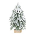 thumbnail image 3 of Árbol de Navidad flocado, adorno de cedro, árbol en miniatura, árbol de Navidad artificial vintage con Nieve Blanca Talla M, 3 of 9