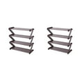 thumbnail image 3 of Thinsony Stainless Steel Shoe Storage Shoes Organized And Easily Accessible Shoe Storage Rack Shelf For Shoes Shoes Rack coffee cm 2Set, 3 of 6