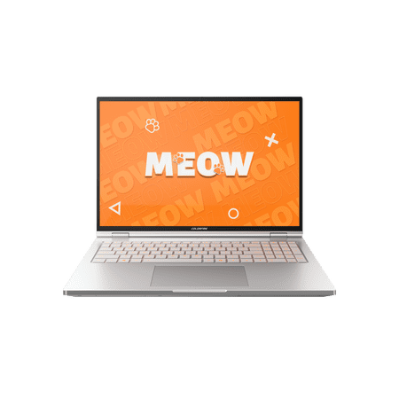COLORFIRE MEOW R16 Ultra Gaming Laptop , NVIDIA GeForce RTX 5080 16GB GDDR7, AMD Ryzen 9 9850HX , 32GB DDR5 RAM , 1TB NVMe SSD White