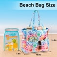 thumbnail image 2 of Bolsa de playa LEDAOU impermeable y resistente a la arena para mujer con bolsillo húmedo, 2 of 7