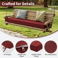 thumbnail image 5 of Kimunuk Outdoor Bench Cushions 60 x 18 x 3.5 Inch, High Density Foam Bench Seat Cushion, Porch Swing Cushion with Non-Slip Removable Cover, Burgundy, 5 of 7