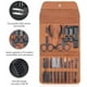 thumbnail image 4 of Kit de manicura y pedicura - Cortauñas profesional Cortador de cutículas de acero inoxidable - Kit de manicura y pedicura Juego de 16 piezas con caja exquisita (marrón, 4 of 5