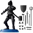 thumbnail image 1 of Figura de acción de caballero medieval de 13 piezas, juguete de bricolaje con múltiples articulaciones de guerrero con armas y escudos, muñeca articulada extraíble magnética, decoraciones de escritori, 1 of 7