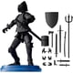 thumbnail image 1 of Figura de acción de caballero medieval de 13 piezas, juguete de bricolaje con múltiples articulaciones de guerrero con armas y escudos, muñeca articulada extraíble magnética, decoraciones de escritori, 1 of 7