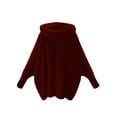 thumbnail image 2 of hirigin Women's Winter Fuzzy Fleece Coat, Solid Color Long Sleeve Thick Warm Open Front Loose Jacket Outerwear, 2 of 4
