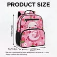 thumbnail image 7 of KUIFORTI Strawberry Axolotl Toddler Backpack for Girls Kids School Bag with Front Pockets Breathable Adjustable Straps for Preschool Kindergarten Back to School Supplies, 7 of 7
