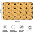 thumbnail image 3 of Paw Prints and Bones Bathroom Rugs Mat,Non Slip Microfiber Bathroom Rug,Rubber Backing,Soft Bathroom Mats for Bathroom Floor,Tub and Shower,17x30in(43x75cm), 3 of 5