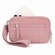 thumbnail image 5 of Cartera de mano para mujer, con correa acolchada de nailon, 3 compartimentos con cremallera, tarjetero de viaje, plegable, portátil, ligera, 100 % poliéster, longitud ajustable, ideal para, 5 of 8