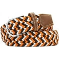 thumbnail image 3 of Multicolored Elastic Woven Golf Belts Casual Braided Stretch Belt for Men and Women, 3 of 9