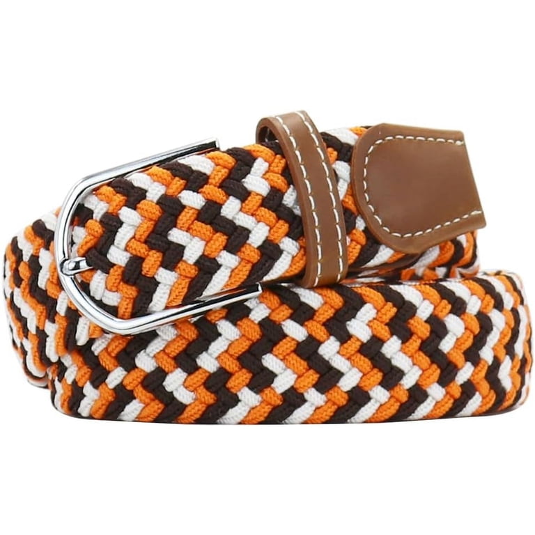 Multicolored Elastic Woven Golf Belts Casual Braided Stretch  display picture 1