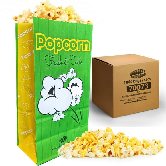 Sac à Popcorn de BullsEye Popcorn 3 oz -1000PC