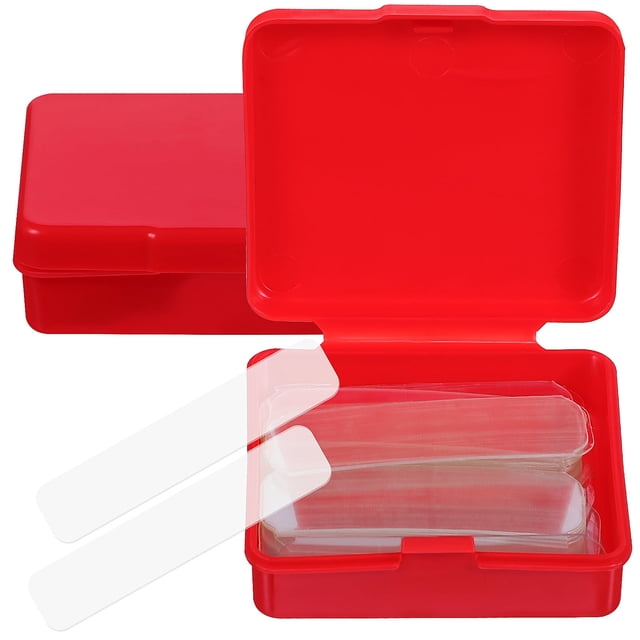 Miangastore 120 Pcs Ruban Adhésif Double Face Rouge Transparent pour Usage Intérieur Extérieur Usages Généraux
