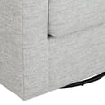 thumbnail image 6 of Studio 55D Barrel 30 3/4" Wide Gray Fabric Swivel Chair, 6 of 9