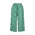 thumbnail image 5 of SAWOBUUN Women Floral Print Wide Leg Pants High Waisted Elastic Waist Drawstring Loose Fit Trousers Casual Long Pants with Pockets, 5 of 5