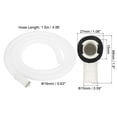 thumbnail image 2 of Uxcell 4.9ft Air Conditioner Drain Hose Kit, Universal Drain Connector Hose with Clamp Connector 8, White, 2 of 6