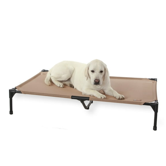K&H Pet Products All Weather Pet Cot Tan X-Large 50 X 32 X 9 Inches