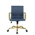 thumbnail image 2 of LeisureMod Harris Office Chair With Gold Frame, 2 of 4