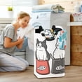 thumbnail image 5 of Yayeee Freestanding Laundry Hamper with Handle Collapsible Large Storage Basket for Clothes, Black Chubby Cat, 5 of 7
