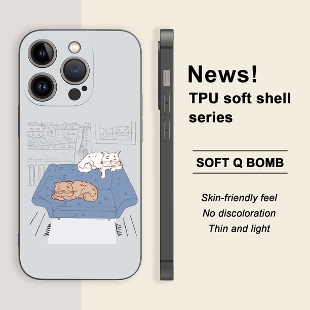 ¡Mantenga su iPhone seguro y elegante con esta funda para teléfono plateada esmerilada con gráficos creativos!