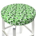 thumbnail image 3 of Lsque Happy St. Patrick's Day Pattern Round Bar chair cushion covers Velvet Fabric Premium Comfort Protects from Scratches and Stains for 14-17 Inch Chair-12 inch, 3 of 7