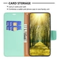 thumbnail image 4 of Mantto For iPhone 14 Plus Wallet Case with [RFID Blocking] Card Holder Kickstand Magnetic Wrist Strap, Premium Leather Flip Case Wallet TPU inner Shell For iPhone 14 Plus - 6.7", Green, 4 of 8