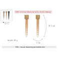 thumbnail image 3 of Pendientes de borla de cadena de metal de moda para mujer Pendientes elegantes de aleación Decoración de joyería (oro), 3 of 3