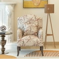 thumbnail image 2 of uhomepro Fabric Accent Chair with Pillow, Fabric Tufted, Modern Living Room Armchair with Solid Wood Legs, Upholstered Accent Chair with Padded Cushion, Mid Century Side Chairs Lounge Chairs, 2 of 11