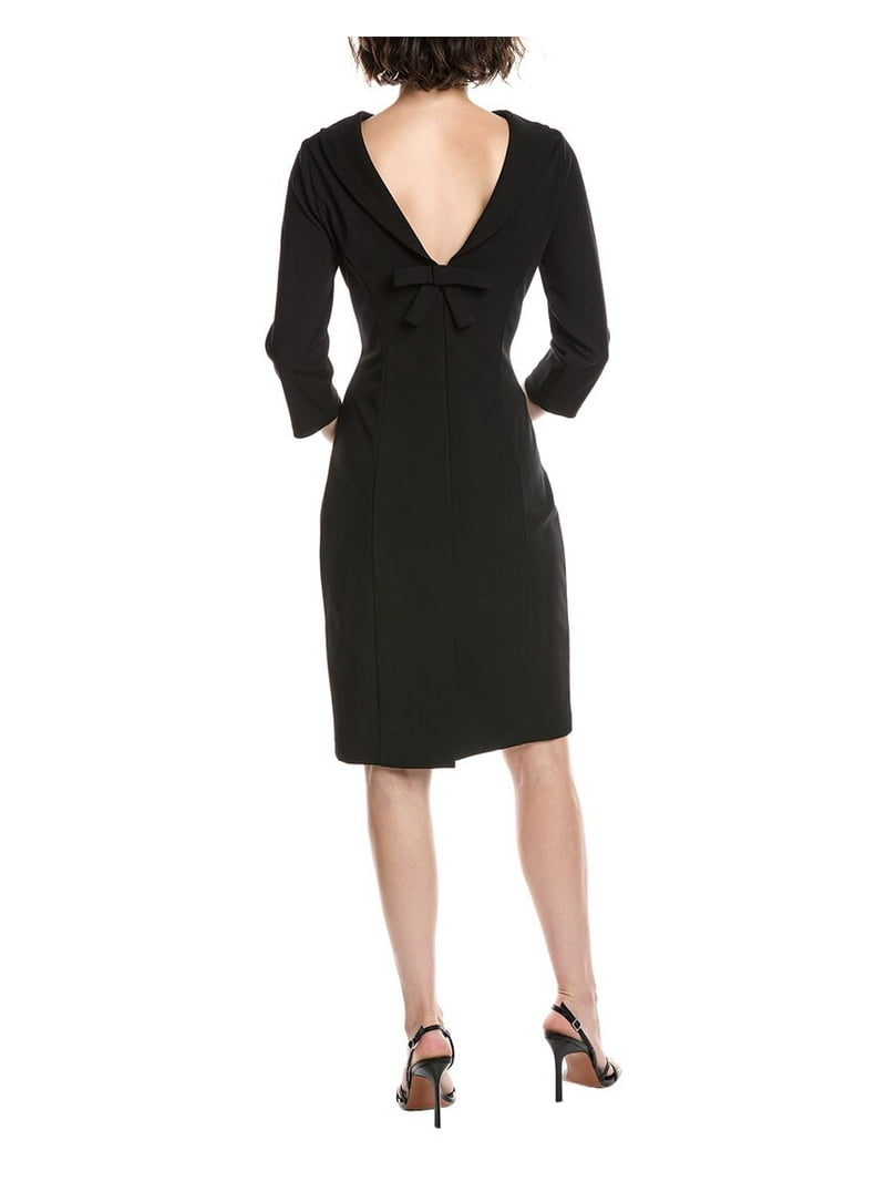 princess polly baby blue dress Adrianna Papell womens Crepe Midi Dress, 6, Black