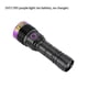 thumbnail image 5 of Soidarity Luz ultravioleta Pequeña ligereza Conveniente Linterna Antorcha Iluminación Usable Camping Senderismo Detector Lámpara Estufas de camping Negro SV51/395 Luz violeta Soidarity OD029604-03, 5 of 6