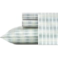 thumbnail image 2 of Tommy Bahama - Queen Sheets, Cotton Percale Bedding Set, Crisp & Cool, Stylish Home Decor (Off The Grid Green, Queen) the Grid Green Queen, 2 of 8