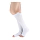 thumbnail image 1 of Calcetines de compresión unisex sin dedos, hasta la rodilla, transpirables, elásticos blanco Fit Ankle circum 8"-10",Calf circum 15"-17", 1 of 5