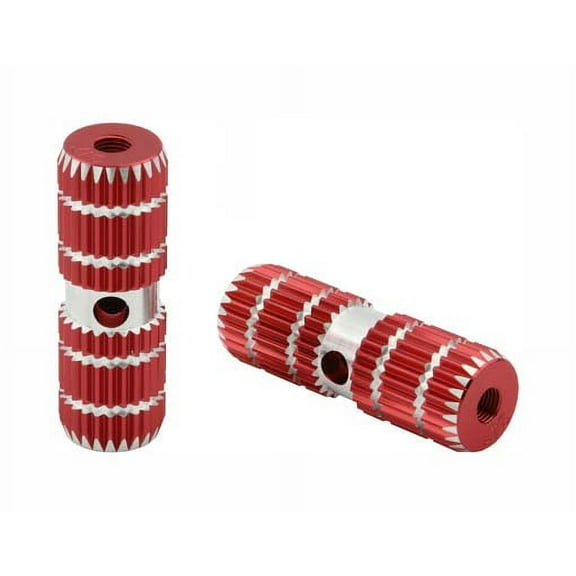 Alloy Pegs 691 24/26t W=1" l=3" Red. Pegs for bike, bicycles, bmx, lowrider, mountain bike, beach cruiser