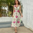 thumbnail image 5 of Flamingo Pattern Pattern Design Sleeveless Dress Summer Clothes for Women Women's Clothing 2025, 5 of 7