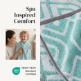 thumbnail image 7 of Modern Threads Oxford 6-Piece Cotton Towel Set, Aqua, 7 of 7