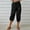 Black, variant on Hauaitttt Women Elastic High Waisted Loose Tapered Harem Pants with Pockets Casual Cropped Trouser plus Size Yoga Pants Women Sweatpants Big and Tall Beach Pants Tan Sweatpants Women Womens Cropped