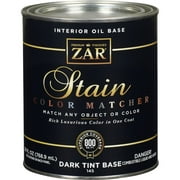 1 PK, Zar 1 Qt. Color Matcher Dark Tint Base Oil-Based Multi-Surface Interior Stain