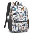 thumbnail image 2 of Police and German Shepherd 17" Waterproof Oxford School Backpacks for Teens, S-Shape Padded Straps, for School, Travel, Hiking, Camping, 2 of 5