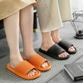 thumbnail image 6 of New Platform Thick Bathroom Home Slippers Women Cloud Slippers Soft Sole EVA Indoor Sandals Flip Flop Men Slippers (black,42-43(fit41-42)), 6 of 7