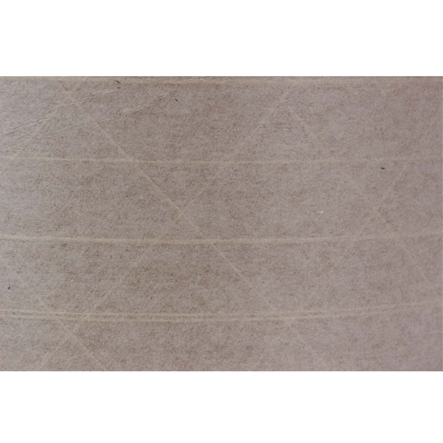 Rok Water Activated Gummed Kraft Paper Packaging Tape, Heavy Duty Fiber Reinforced, Brown, 2-7/8 in x 450 ft, Machine Grade Shipping Tape