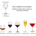 thumbnail image 4 of Wine Glasses Rack Under Cabinet Rack,Wine Glass Hanger Rack Wire Wine Glass Holder Storage Hanger for Cabinet Kitchen Bar (4 Rows), 4 of 5