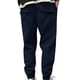 thumbnail image 3 of Pantalones largos de moda para hombre, con cordón, cintura elástica, color sólido, informales, largos, para hombre, 3 of 6