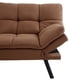thumbnail image 5 of Mainstays Memory Foam Futon, Camel Faux Suede Fabric My Lux Decor Round, 5 of 11
