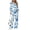 Blue White Floral, variant on SCRAWLGOD 2 Piece Lounge Set for Women Sweatsuit Trendy Track Suits Long Sleeve 1/4 Zip Sweatshirt, High Waisted Wide Leg Sweatpants, Loose Fit Sweat Set, Large, Black Leopard Print