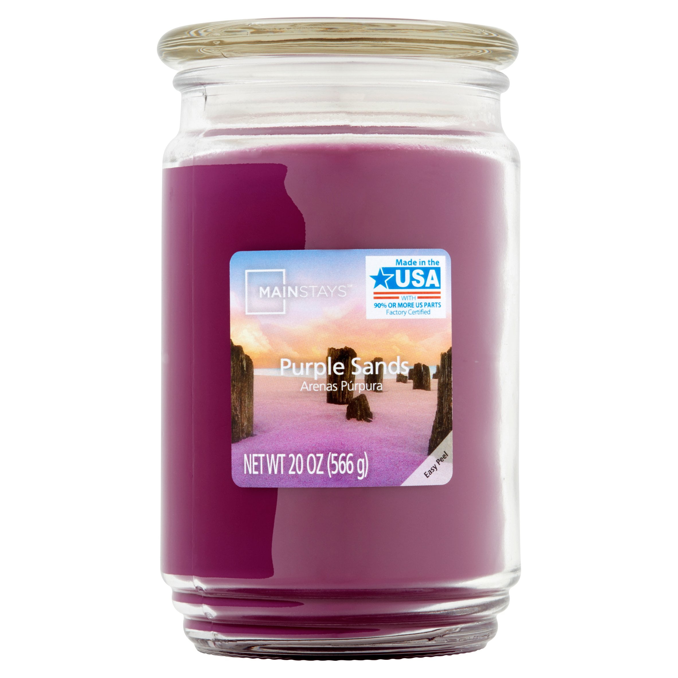 Mainstays Jar Candle, Purple Sands, 20 oz